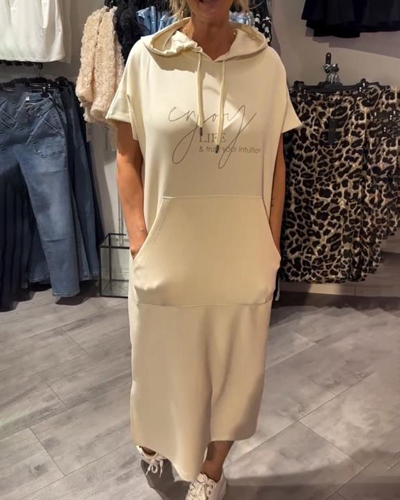 Saskia | Swobodna sukienka z kapturem