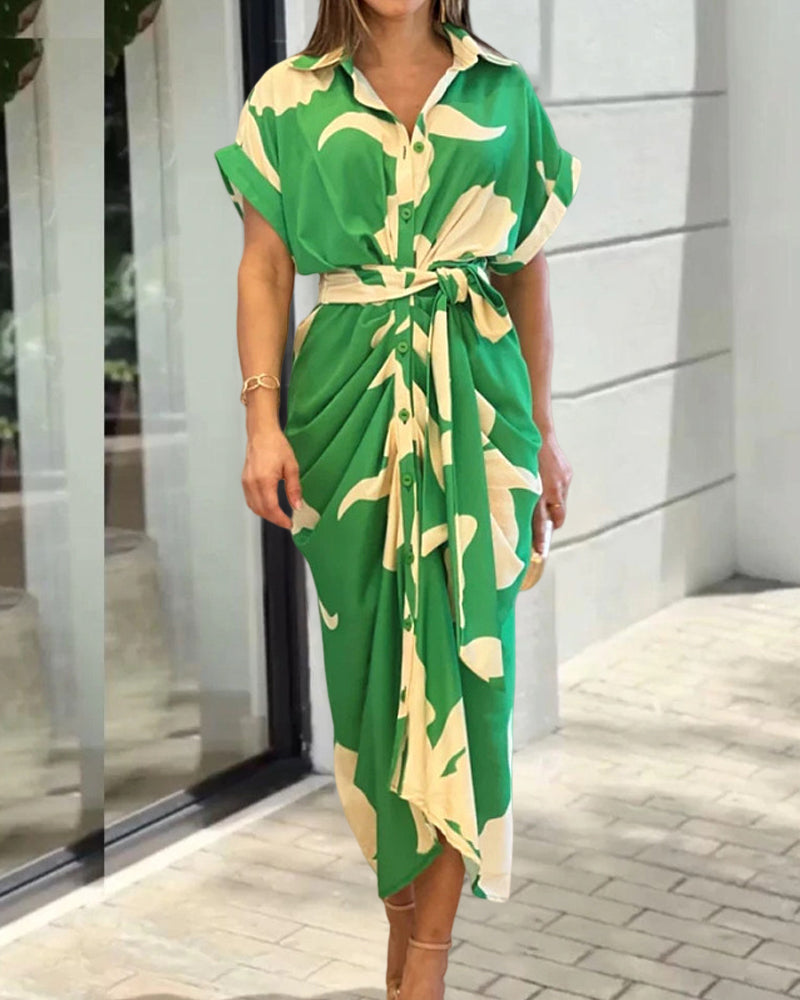 Dayna™ | Sukienka z nadrukiem artystycznym