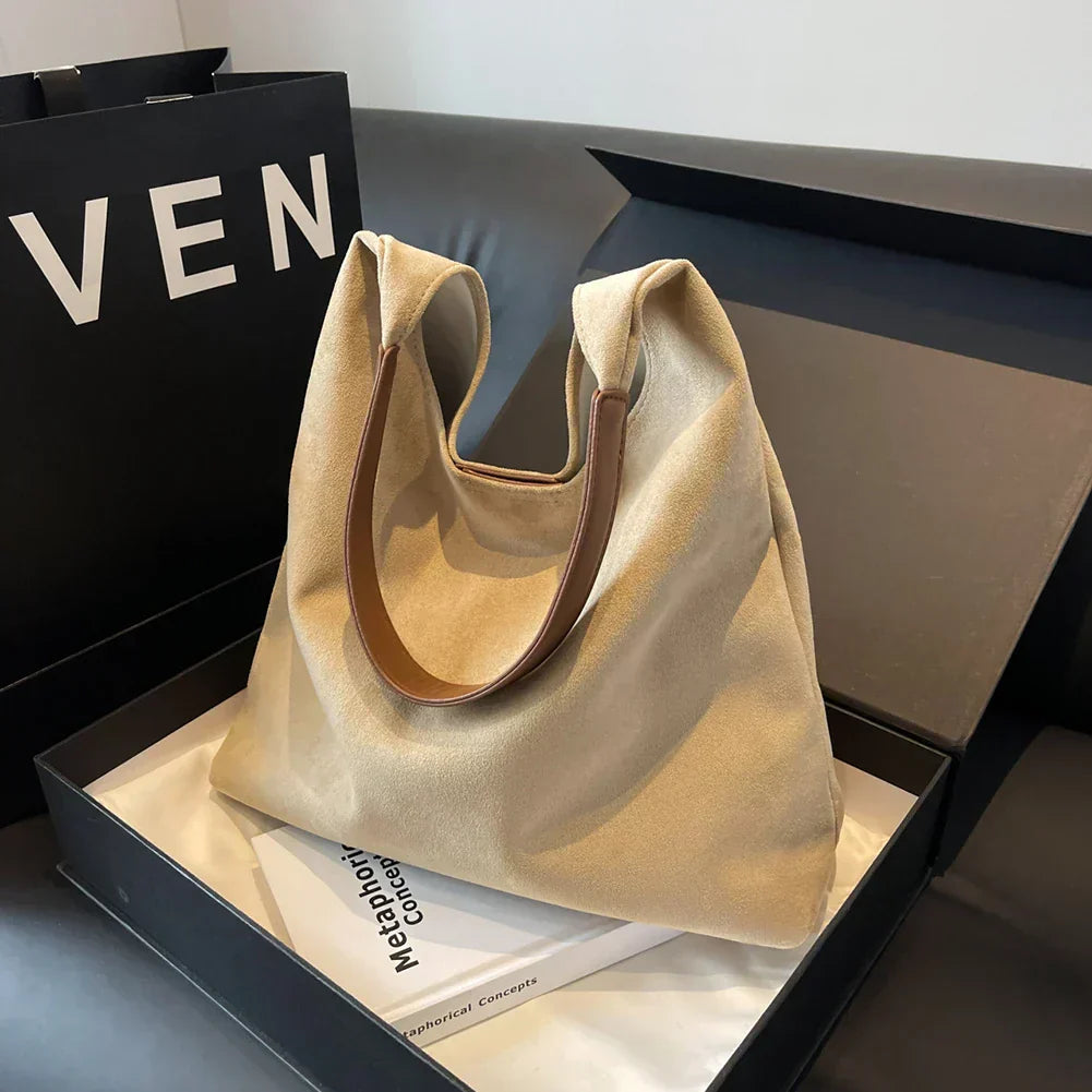 freja™ – Elegancka, miękka torebka na ramię w stylu zamszowym