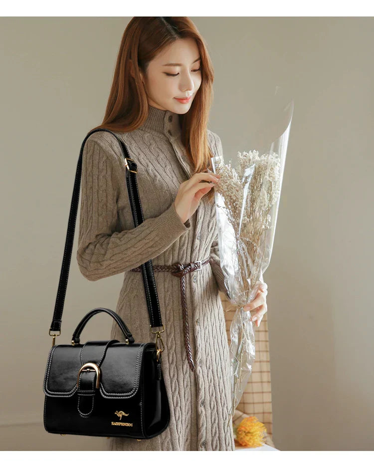 Sandra™ – Luksusowa minitaszka z klasycznym zapięciem