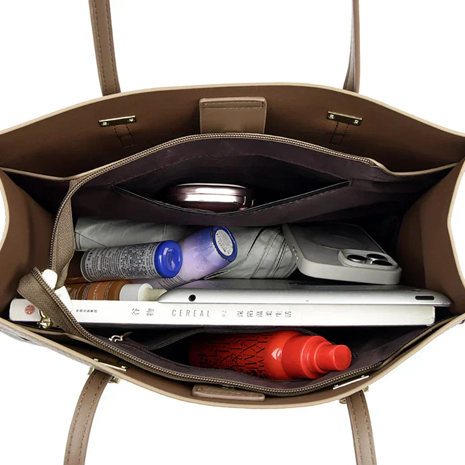 Elegancka torba na co dzień o skórzanym wyglądzie