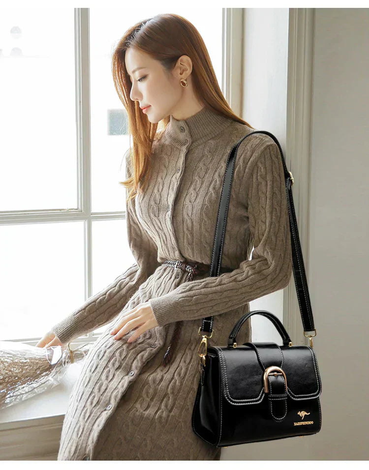 Sandra™ – Luksusowa minitaszka z klasycznym zapięciem