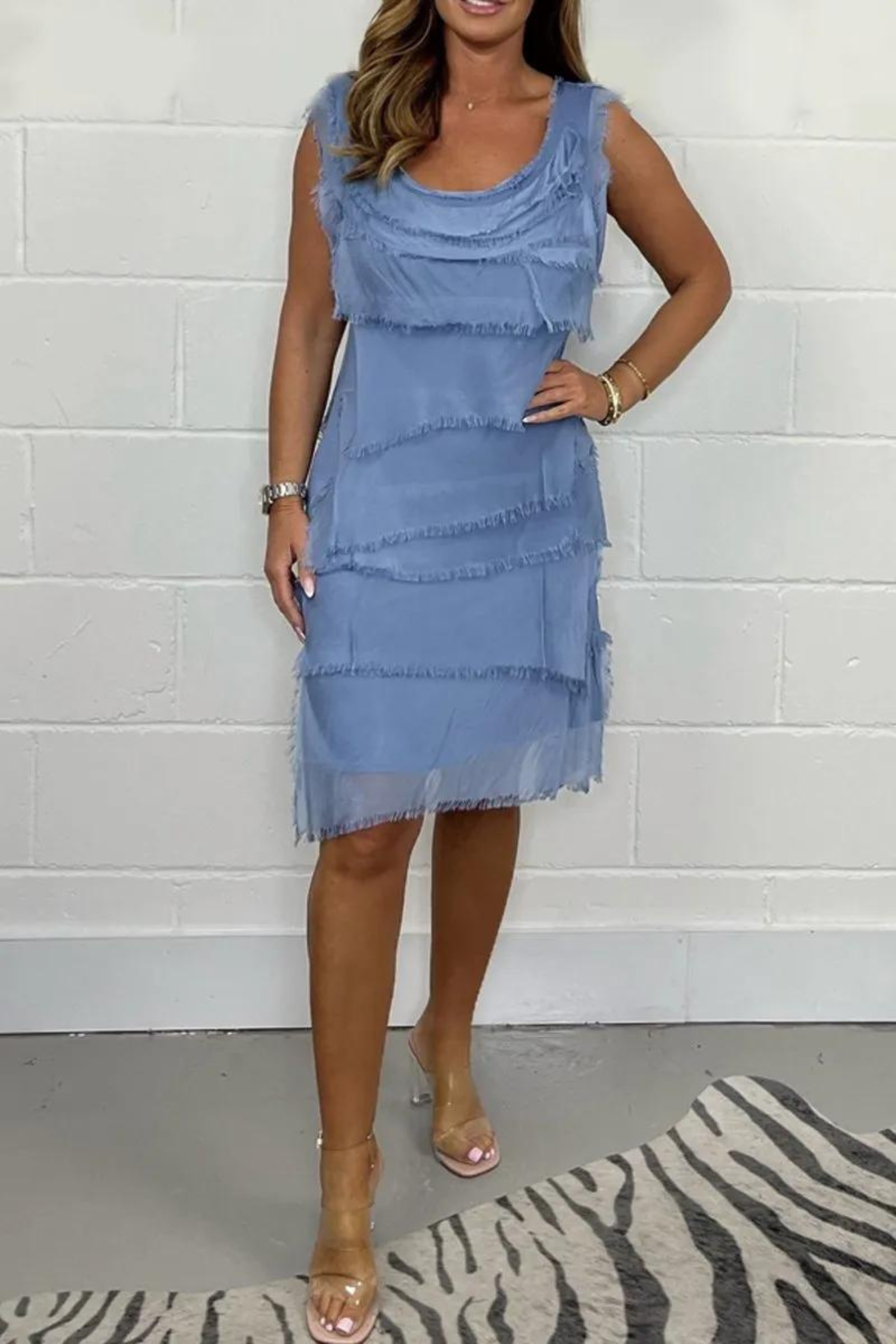 Isabella™ | Chiffon Bez Rękawów Sukienka