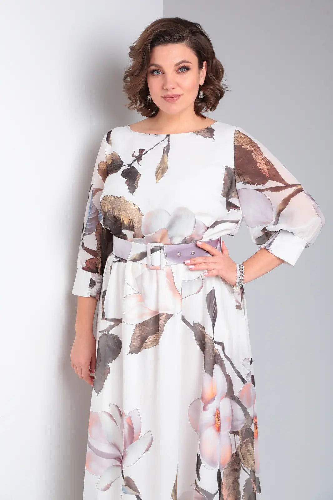 Marlena | Elegancka sukienka maxi w kwiaty