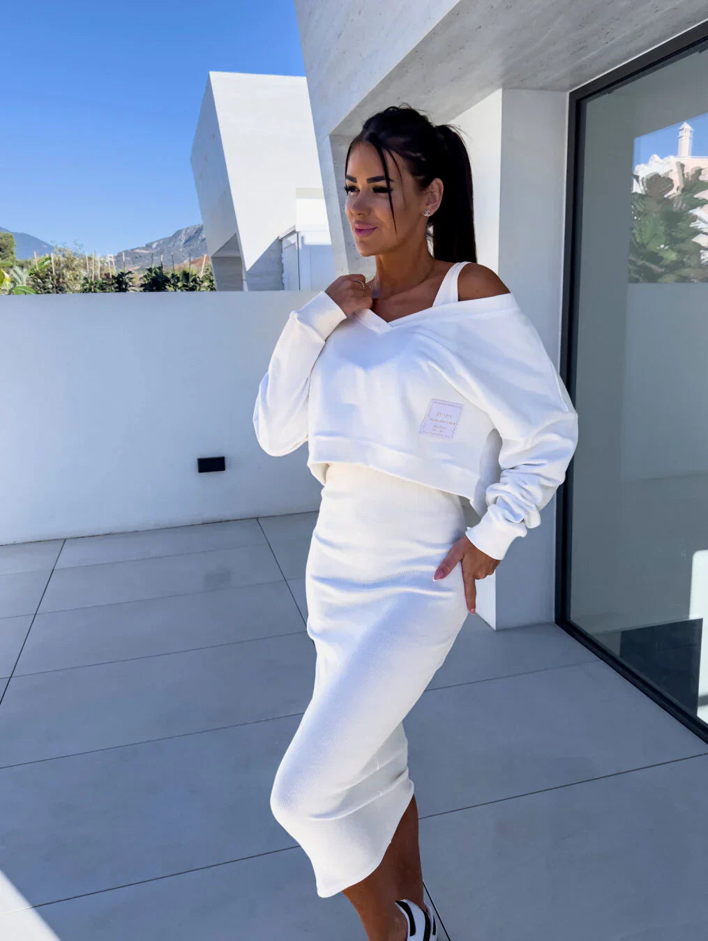 Sabrina™ | Zestaw 2-częściowy (Bluza i sukienka)