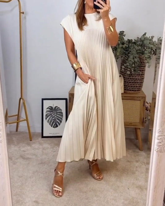Camilla™ | Sukienka bez rękawów z eleganckimi fałdami