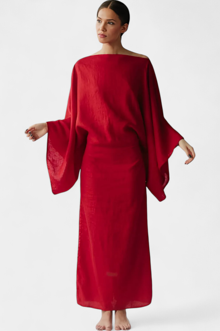 Otylia | Sukienka Kimono z najwyższej jakości tkaniny