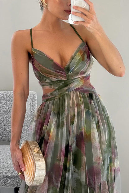 Karolina | Magiczna sukienka maxi w kwiaty