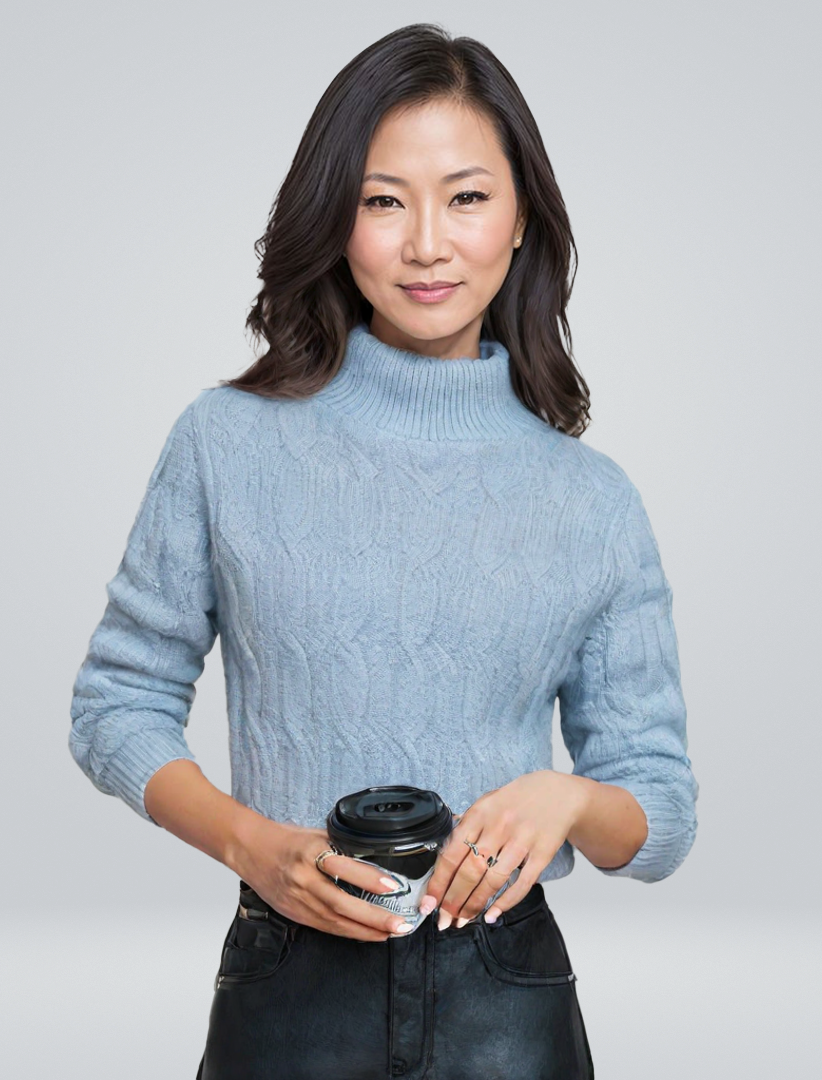 Louise | Sweter z wysokim kołnierzem