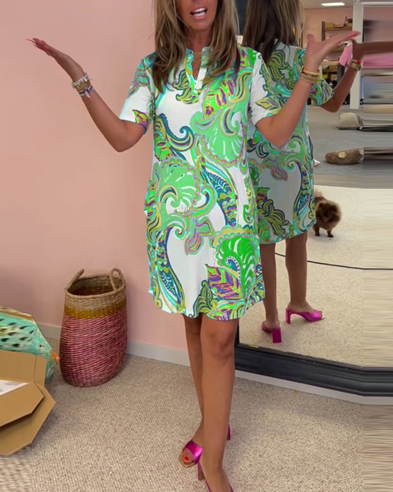 Nuvola™ | Elegancka sukienka z nadrukiem