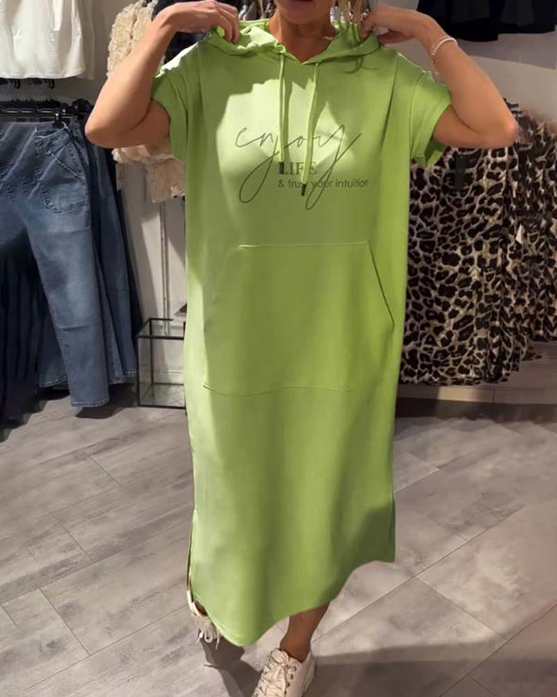 Saskia | Swobodna sukienka z kapturem