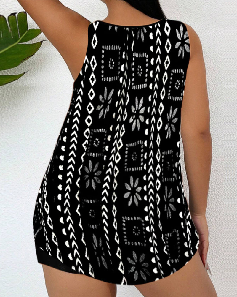 Betty - Luźny Tankini Plażowy