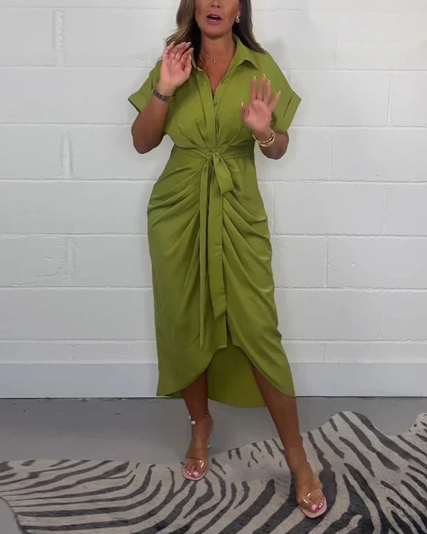 Sylwana | Elegancka plisowana sukienka