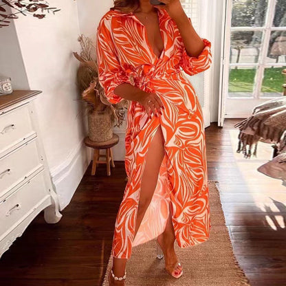 Weronika | Kopertowa Sukienka we Wzory