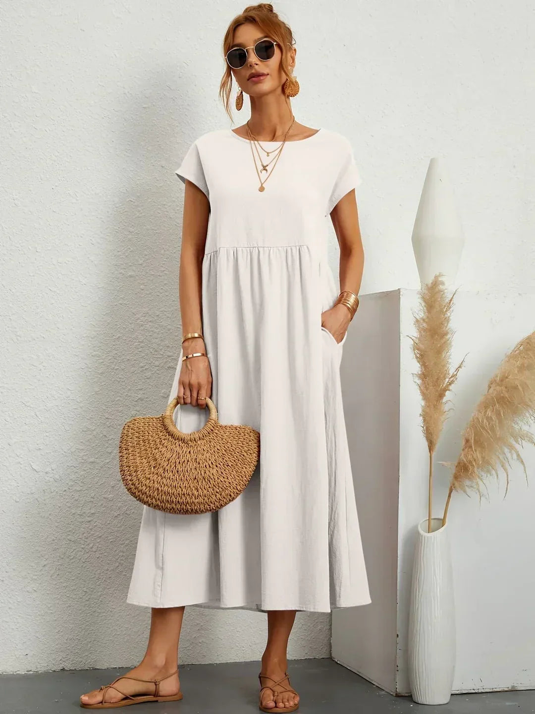 Cindy | Stylowa Casual Maxi Sukienka