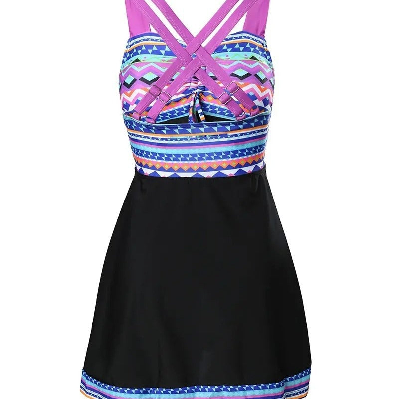 Kelly - Elegancka Kostium kąpielowy w Wzory