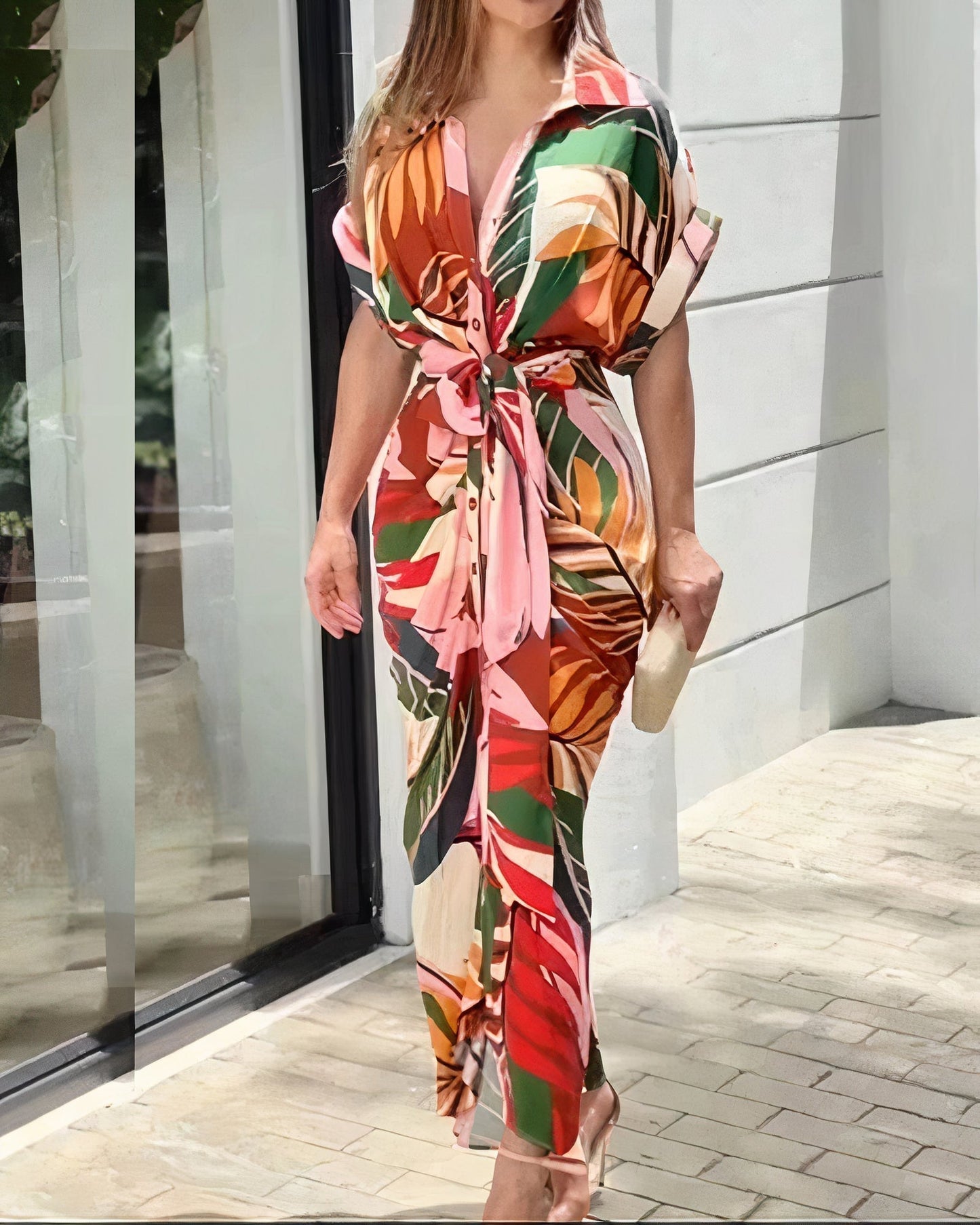 Dayna™ | Sukienka z nadrukiem artystycznym