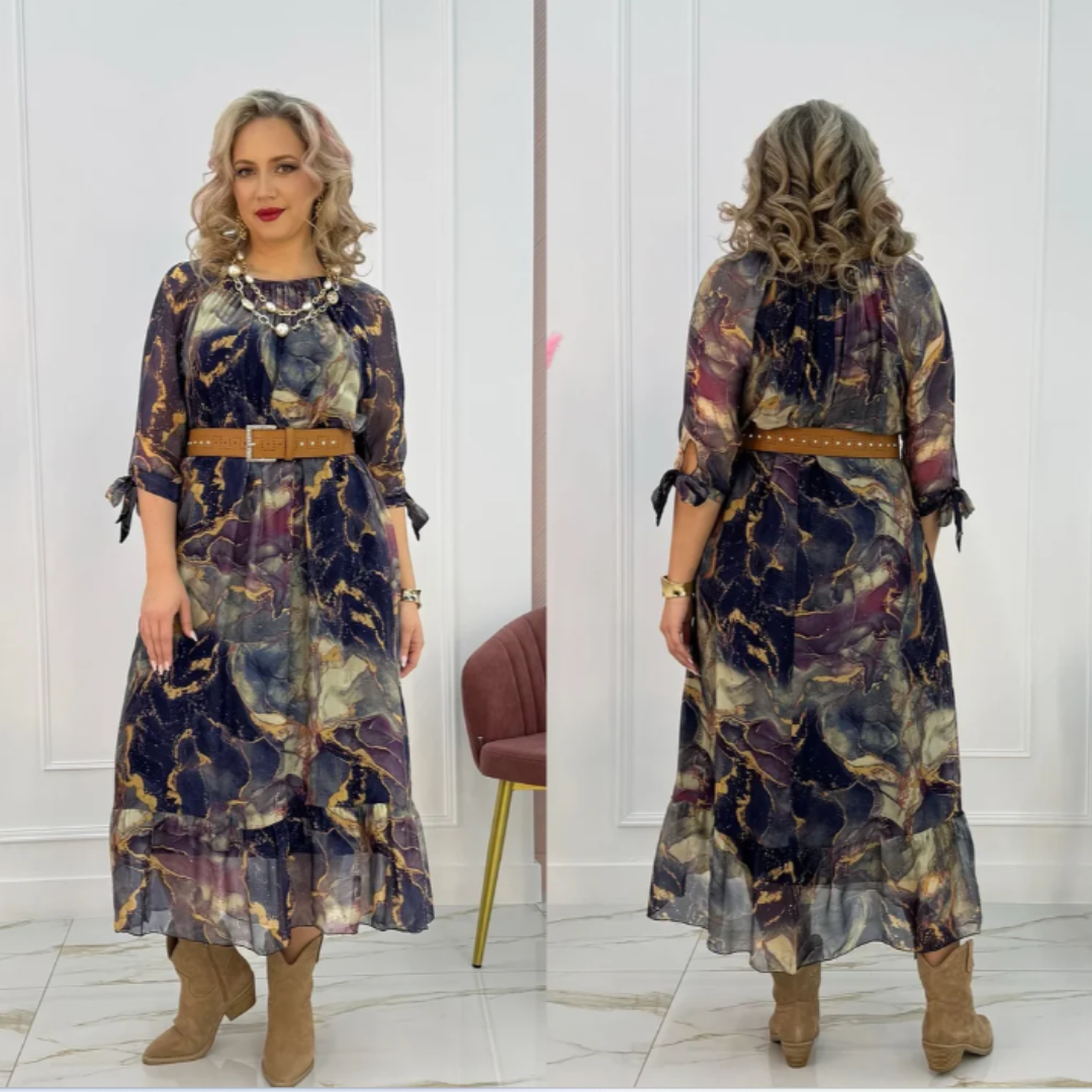 Lizia | Zwiewna i oddychająca sukienka midi