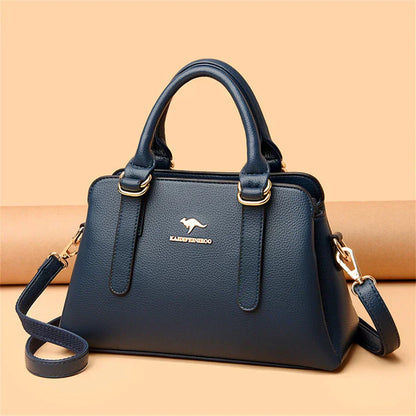 maria™ – Bordowa Torebka Ręczna z Podwójnymi Uchwytami