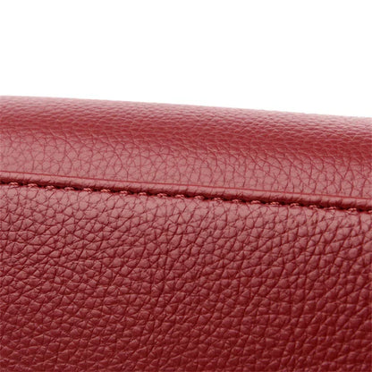 maria™ – Bordowa Torebka Ręczna z Podwójnymi Uchwytami