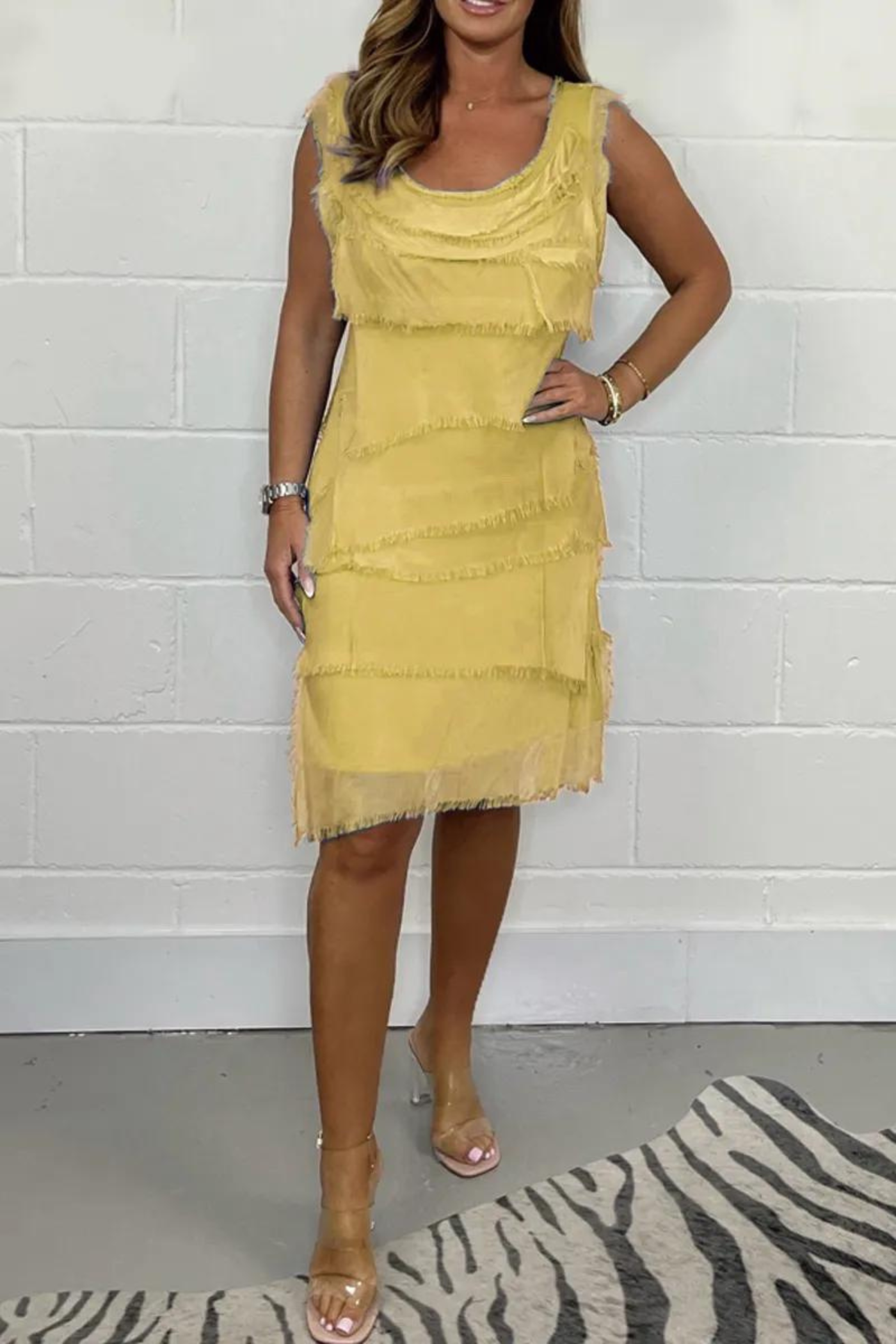 Isabella™ | Chiffon Bez Rękawów Sukienka